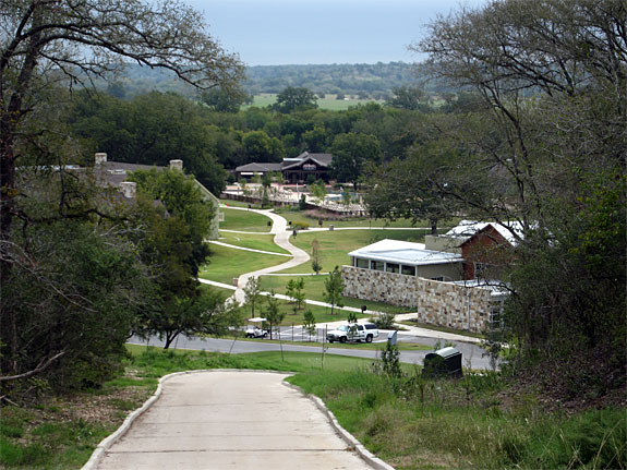 Hill at Wolfdancer Golf Club looking down to Resort