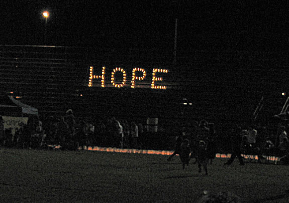 Hope shines brightly in the darkness