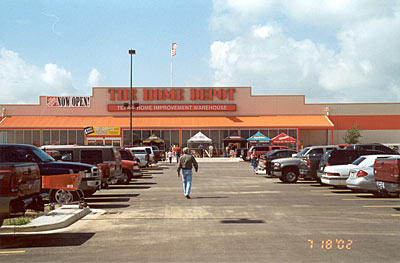 Another view of the Home Depot storein Bastrop. It is a 111,000 square 