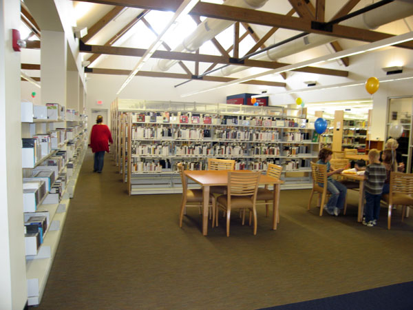 Adult Fiction and Audio Book Area