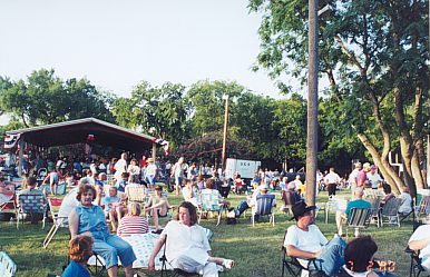 Part of estimated crowd of 3,000 attending the festival.