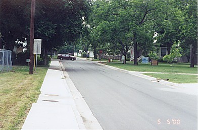 Scene of finished Beech Street-part of Street & Drainage Bond Program