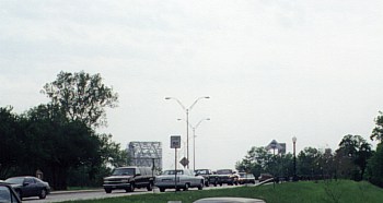 Scenes of traffic congestion on a late Friday afternoon along the new bridge coming onto Main St.