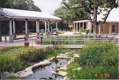 Scene at entry to the Environmental Learning Center and LCRA office.