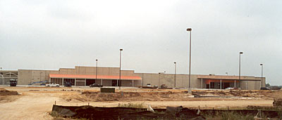 Construction of Home Depot - May 2002.