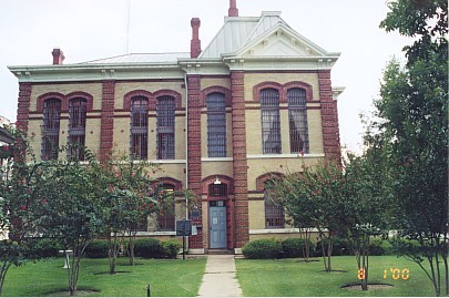 View 1 of the Old Bastrop County Jail located next to the Courthouse