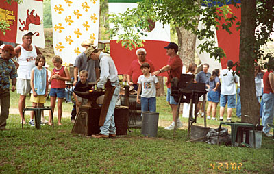 Blacksmithing demonstration