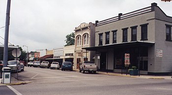 Downtown Bastrop - Westside of 900 block of Main Street facing South.