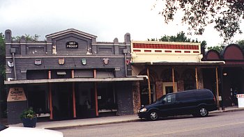 Downtown Bastrop - Eastside of 900 block of Main Street including Prokop Building (1887).